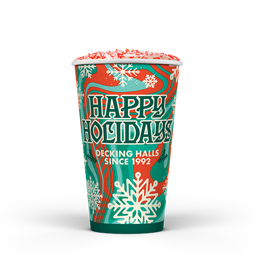 Toasted Candy Cane Cold Brew Peppermint Mocha w/ Soft Top & Candy Cane Sprinks