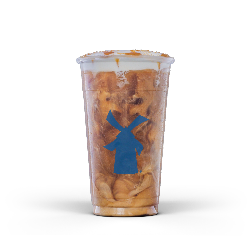 Iced Caramel Pumpkin Brûlée Cold Brew Pumpkin & Salted Caramel w/ Cream, Soft Top, Pumpkin Drizzle & Raw Sugar