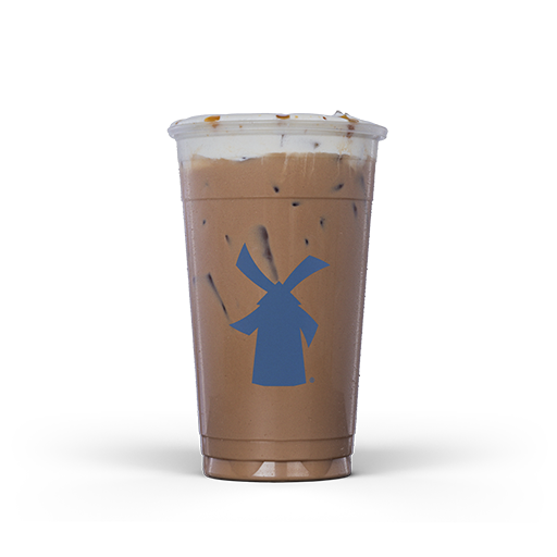 Iced Hazelnut Truffle Mocha Hazelnut w/ Soft Top & Caramel Drizzle