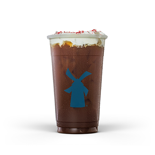 Iced Peppermint Bliss Cold Brew White Chocolate & Peppermint w/ Soft Top & Candy Cane Sprinks