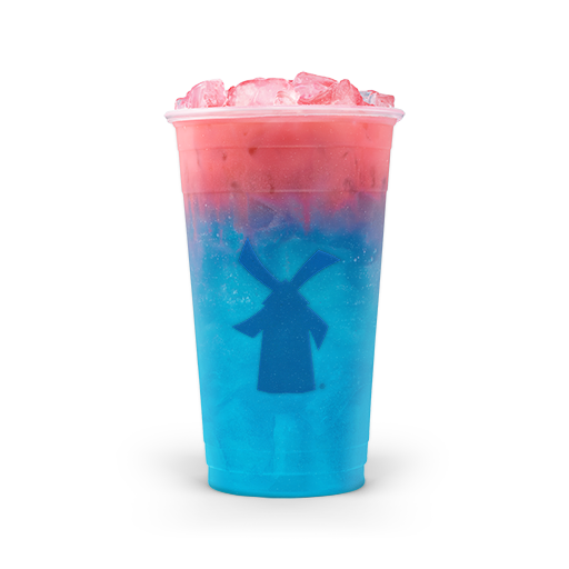 Blue Raspberry Flavored Sparkling Water w/ a Unicorn Blood Float & a Citrus Twist
